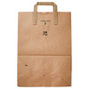 Bag 1/6 BBL 12X7X17 IN Paper 70# Kraft Plain Stock Flat Gusset Sack With Handle 300/Case