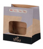 Bagcraft® Take-Out Bag 8.25X5.25X8.75 IN Paper ToGo! With Tac Seal Closure With Window Vented 250/Case