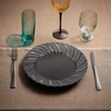 Dynasty Plate 6 IN PS Black Fluted 180/Case