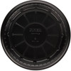 Plate 9 IN PP Black Round 500/Case
