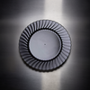 WNA Plate 9 IN Plastic Black Round 180/Case
