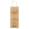 Victoria Bay Wine Bag 5.25X3X13 IN Paper Kraft Gusset With Handle 250/Case