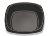 Forum® Plate 9X10 IN PS Black Square Deep 300/Case