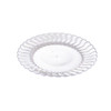 Plate 6 IN Plastic Clear Round 180/Case