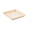 Plate 5.2X5.2X0.79 IN Wood Natural Samurai Square Microwave Safe 100 Count/Case