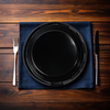 Impact Plate 10X10 IN OPS Black 400/Case