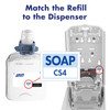 Purell® Hand Soap Foam 1250 mL 3.89X4.94X8.38 IN Fragrance Free Clear Mild For CS4 4/Case