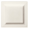 Victoria Bay Plate 6.3X6.3X0.6 IN Bamboo Sugarcane White Square Microwave Safe Freezer Safe 500/Case