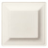 Victoria Bay Plate 7.9X7.9X0.6 IN Bamboo Sugarcane White Square Freezer Safe Microwave Safe 500/Case