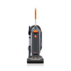 HushTone 13+ Upright Vacuum 13IN Gray Orange 12v With 40FT Cord HEPA Filter Comfort Grip Adjustable Brush Height 1/Each
