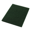 Scrubbing Pad 14X20 IN Green Polyester Fiber 5/Case
