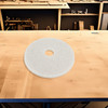 3M™ 4100 Buffing Pad 27X1 IN White Non-Woven Polyester Fiber 175-600 RPM Center Hole 5/Case