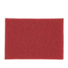 3M™ Scotch-Brite™ 5100 Cleaning Pad 13X1 IN Red Non-Woven Polyester Fiber 175-600 RPM Center Hole 5/Case