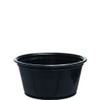 Dart® Conex Complements® Souffle & Portion Cup 2 OZ PP Black Round 125 Count/Pack 20 Packs/Case 2500 Count/Case
