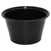 Victoria Bay Souffle & Portion Cup 4 OZ HIPS OPS Black Round 3000/Case