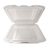 Take-Out Container Hinged 9X9 IN MFPP White 150/Case