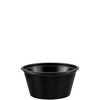Solo® Souffle & Portion Cup 2 OZ PS Black Round Stackable 250 Count/Pack 10 Packs/Case 2500 Count/Case