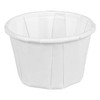 Victoria Bay Souffle & Portion Cup 1.25 OZ Paper White Pleated 250 Count/Pack 20 Packs/Case 5000 Count/Case