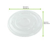 Lid Flat 3.54 IN PET Clear Round For Souffle & Portion Cup 100 Count/Pack 10 Packs/Case 1000 Count/Case
