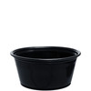 Dart® Conex Complements® Souffle & Portion Cup 3.25 OZ PP Black Round 125 Count/Pack 20 Packs/Case 2500 Count/Case