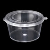 Souffle & Portion Cup Lid Combo 2 OZ PP Clear Round Hinged 2000/Case