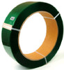 Strapping 0.630IN X4600FT Green PET 0.032GA Machine Grade 1100# 16X6 Core 28 Count/Skid