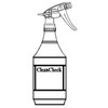 CleanCheck® Spray Bottle & Trigger Sprayer 32 FLOZ HDPE White Red 3/Pack