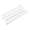 Colossal & Boba Straw 7.5 IN Assorted Neon Wrapped 2000/Case