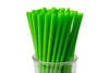 Vio Jumbo Straw 0.219X7.75 IN Plastic Green Paper Wrapped 9000/Case