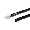 Jumbo Straw 0.197X9 IN Plastic Black Cello Wrapped Diagonal Cut 2000/Case