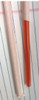 Super Jumbo Straw 8.25 IN Plastic Orange Stripe Wrapped Bagged 10000/Case