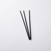 Sip Stirrer 7.5 IN OPS Black Unwrapped Hollow 10000/Case