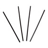 Jumbo Straw 7.75 IN Plastic Black Unwrapped 500 Count/Pack 24 Packs/Case 12000 Count/Case