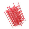 Jumbo Straw Spoon 10.25 IN Red Wrapped 300 Count/Pack 18 Packs/Case 5400 Count/Case