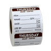 Thursday Prep Item Date Use Trilingual Label 2X2 IN Brown Square Removable 500/Roll