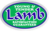 Young & Tender Lamb Meat Label 1.25X2 IN Silver Green Blue White Oval Foil 500 Count/Roll 20 Rolls/Case 10000 Count/Case