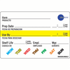 Universal Shelf Life Label 2X3 IN Dissolvable Bilingual 500/Roll