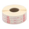 DissolveMark® Item Date Use By Label 1X2 IN White Rectangle Dissolvable 500/Roll