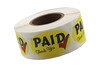 Paid Thank You Promo Label 1.25X2 IN 4 Color Oval 500 Count/Roll 20 Rolls/Case 10000 Count/Case