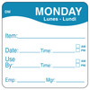DissolveMark® Monday Label 2X2 IN 250/Roll