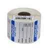 Monday Prep Item Date Use Trilingual Label 2X2 IN Blue Square Removable 500/Roll