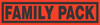 Family Pack Meat General Purpose Label 1X4 IN Black Fluorescent Red Rectangle 500 Count/Roll 25 Rolls/Case