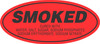 Smoked Label Red Oval Ingredients 1/Roll