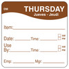 DissolveMark® Thursday Label 2X2 IN 250/Roll