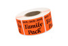 Save Save Save Family Pack Meat Value Family Label 1.5X2 IN Black Red Rectangle 500 Count/Roll 20 Rolls/Case