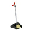Ergo Dust Pan & Broom Silver Black Red Plastic Aluminum Ergonomic Handle Telescopic Swivel 6/Case