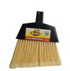 Bristles Indoor Broom Large (LG) 48IN Natural Black Metal Plastic Vinyl Coated Threaded Angled 1/Each