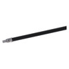 Broom Handle 0.94X60 IN Black Powder Coated Metal Heavy Duty 1/Each