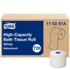 Tork Toilet Paper & Tissue Roll T26 3.75X3.77 IN 625 FT 1PLY White High Capacity Embossed Refill 2000 Sheets/Roll