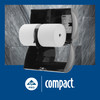 Compact® Toilet Paper & Tissue Roll 3.8X4 IN 1PLY White Coreless Septic Safe 0.625IN Core Diameter 3000 Sheets/Roll